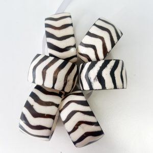 Batik Bone Napkin Rings (set of 6)