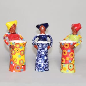 African Lady Vase (Various Colours)