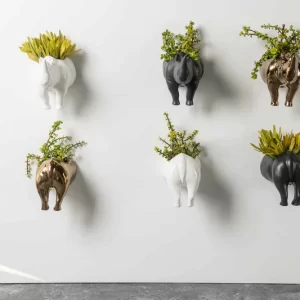 Rhino Wall Planter Head/Tail