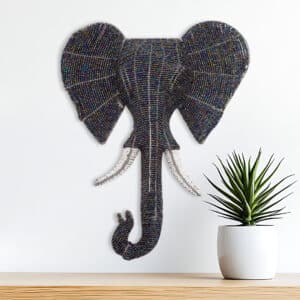 Beaded Elephant Head