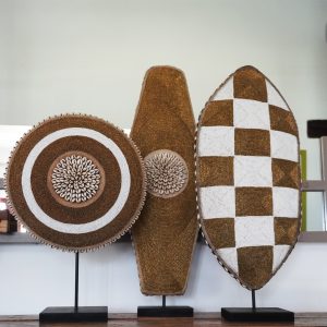 Beaded Oblong Shields