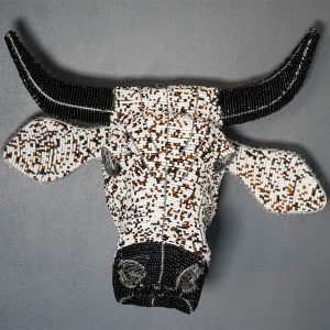 Beaded Cow's Head