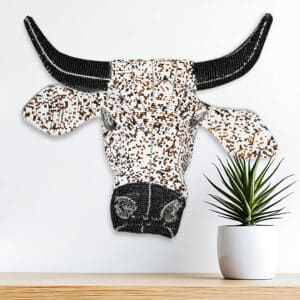 Beaded Cow's Head